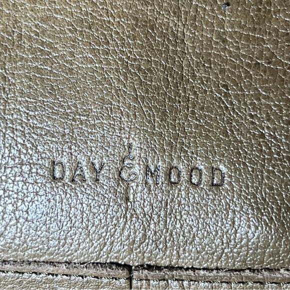 Day & Mood Green Heather Leather tote Bag Great Condition - Picture 7 of 13